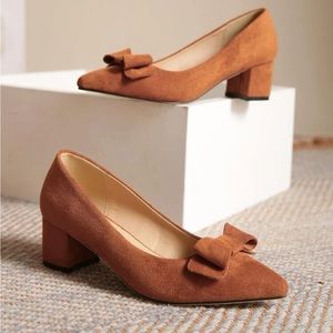 Chunky Mid Heel Shoe